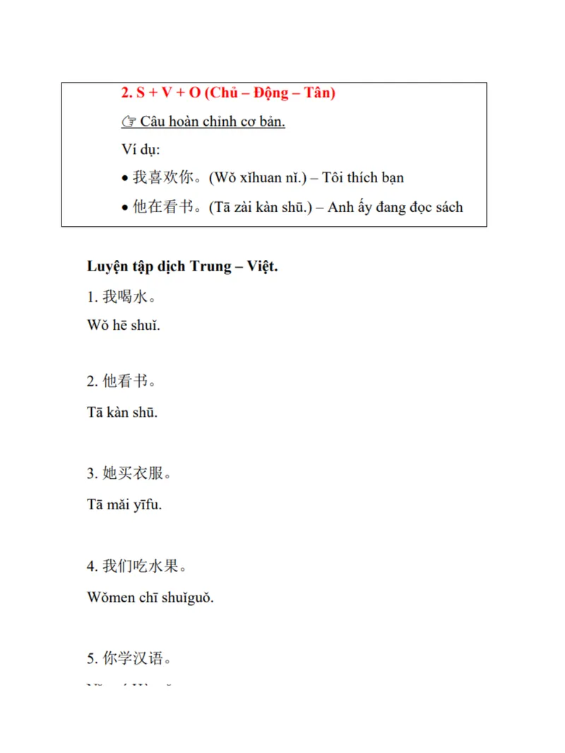 Cấu trúc + Luyện dịch 4